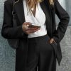 Women's Two Piece Outfits Dressy Blazer Jacket Wide Leg Pants 2025 Fall Business Casual Office Work Suit Sets