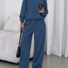 Womens Sweatsuits 2 Piece Set 2025 Casual Winter Long Sleeve Hoodie Loose Wide Leg Sweatpants Fall Tracksuit