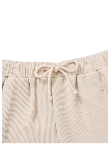 Girl's Letter Patchwork Asymmetrical Hem Crop Tank Tops & Waist Sweatpants 2 Piece Workout Sets