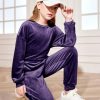 Girls 2 Piece Outfit Sweatsuits Set Kids Velour Sweatshirts & Sweatpants Tracksuits Set for Girls
