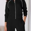 Womens 2 Piece Outfits Sweatsuits 2025 Fall Full Zip Sweatshirts Workout Pants Matching Lounge Sets Tracksuits