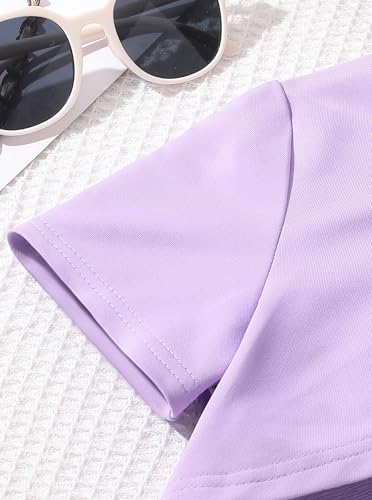 Girls' Summer 3 Pieces Outfits Graphic Crop Top and Camisole with Sweatpants Set