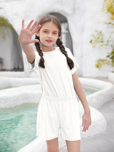 Girl Outfits Short Sleeve Tshirts and Shorts Summer Two Piece Sets Comfy Kids Clothing Size 120/130/140/150/160