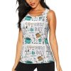 Delicious Coffee Print Women's Workout Tank Top Quick-Drying Activewear Summer Fitness Outdoor Adventures