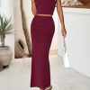 Skirt Sets Women 2 Piece Outfits Summer Outfits 2025 Going Out Crop Tops Long Maxi Skirts Beach Vacation Clothes