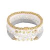 Mama Bracelets for Women Multilayer Polymer Clay Heishi Beaded Stackable Bracelets Set Boho Summer Beach Jewelry Mother's Day