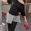 Women's 2 Piece Travel Outfits Casual Short Sleeve Knit Sweater Set Wide Leg Pants Lounge Sets Tracksuit