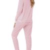 Women's Pajama Sets 2 Piece Striped Lounge Sets Long Sleeve Top and Pants Soft Sleepwear Pjs 2025 Fall Outfits