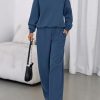 Womens Sweatsuits 2 Piece Set 2025 Casual Winter Long Sleeve Hoodie Loose Wide Leg Sweatpants Fall Tracksuit