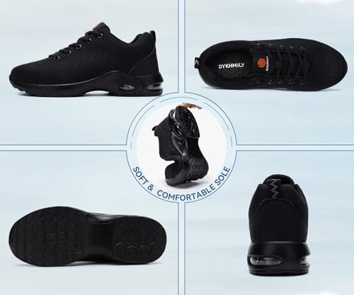 Steel Toe Shoes for Men Women Comfortable Non Slip Work Shoes Lightweight Unisex Safety Shoes Classic Style Sneakers Punta de