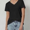 Womens Tops Shirts for Women Short Sleeve V Neck Tee Summer Fashion Trendy Soft Casual Spring Clothes Outfits Beach