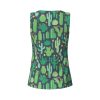 Cute Cactus Seamless Illustration Print Women's Workout Tank Top Quick-Drying Activewear Summer Fitness Outdoor