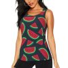 Red Watermelon Print Women's Workout Tank Top Quick-Drying Activewear Summer Fitness Outdoor Adventures