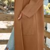 Women's Long Dressy Cardigan Sweaters Fall Oversized Cozy Jacket Outfits 2025 Date Night Winter Trench Coats