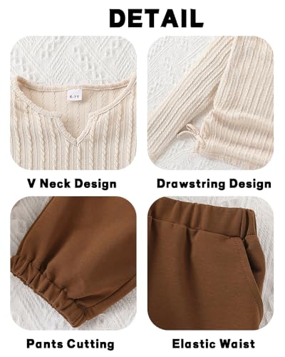 Girls' Clothes Long Sleeve Ribbed Knit Ruched Tops & Camo Jogger Pants Sets Fall Outfits with Pockets Size 6-14Y