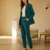 Women's Professional Suit 2 Piece Slim Fit Outfit Business Office Work Tuxedo Blazer Pants Suits