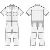 Coveralls Workwear Men Short Sleeve Coveralls
