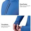 3-Pack Men’s Quarter-Zip Pullover Lightweight Long Sleeve Athletic Jackets Performance Workout Running Shirts