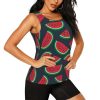 Red Watermelon Print Women's Workout Tank Top Quick-Drying Activewear Summer Fitness Outdoor Adventures