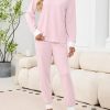 Women's Pajama Sets 2 Piece Striped Lounge Sets Long Sleeve Top and Pants Soft Sleepwear Pjs 2025 Fall Outfits