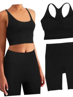 Yoga Set High Waist Shorts Tank Top Breathable Workout Outfits for Fitness and Casual Wear Stylish and Comfortable Tracksuit for