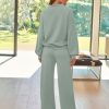 Lounge Sets for Women Sweatsuits 2 Piece Outfits 2025 Fall Drawstring Sweatshirt Wide Leg Sweatpants Tracksuit