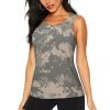 Army Digital Camouflage Print Women's Workout Tank Top Quick-Drying Activewear Summer Fitness Outdoor Adventures