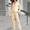Women's Tracksuit Sets 2 Piece Outfits Long Sleeve Zip Up Sweatshirt Long Pants Jogger Lounge Sweatsuit Sets