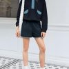 Womens 2 Piece Sets Sweatsuits Casual Half Button Color Block Sweatshirts Running Shorts Tracksuits Fall Outfits