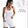 2 Piece Workout Sets for Women Halter Sports Bra Tank Gym Biker Shorts Outfits