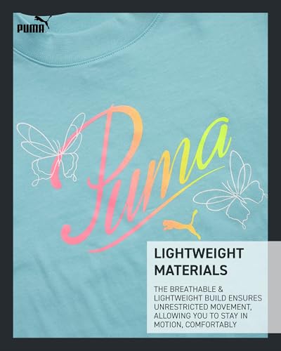 Girls Athletic Shorts Set - 2 Piece Active Performance TShirt and Gym Bike Kids Shorts Girls Activewear Set (7-14)