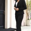 Pant Suits for Women Business Casual 2 Piece Outfits Dressy Open Front Blazer Jacket and Pants Set