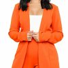 Women's Casual Pants Suit 2 Piece Business Outfits Solid Long Sleeve Blazer and Pencil Pant Sets