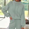 Lounge Sets for Women Sweatsuits 2 Piece Outfits 2025 Fall Drawstring Sweatshirt Wide Leg Sweatpants Tracksuit