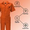 Coveralls Workwear Men Short Sleeve Coveralls