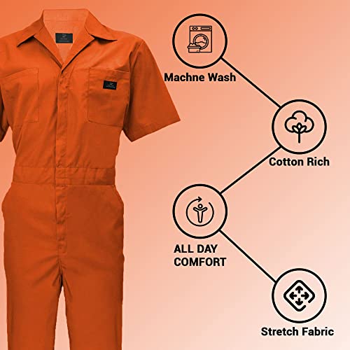 Coveralls Workwear Men Short Sleeve Coveralls
