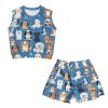 Girls 2 Piece Summer Outfits Tank Top and Shorts Set with Pocket for Workout Beach Vacation
