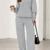 Women's 2 Piece Outfits Fall Sweatsuits Oversized Hoodies Wide Leg Sweatpants Tracksuits Lounge Matching Sets