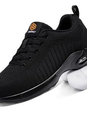 Steel Toe Shoes for Men Women Comfortable Non Slip Work Shoes Lightweight Unisex Safety Shoes Classic Style Sneakers Punta de