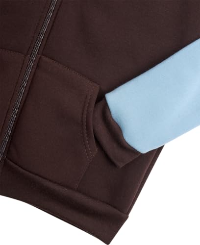 Girls Sweatsuit Set - 2 Piece Zip Up Hoodie Sweatshirt with Sherpa Fleece Lined Hood and Jogger Sweatpants (7-12)