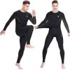 Men's Thermal Underwear Fleece Lined Performance Fleece Tactical Sports Shapewear Thermal Set