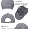 3 Pack Vintage Washed Cotton Adjustable Baseball Caps for Men Women Unstructured Low Profile Dad Hat