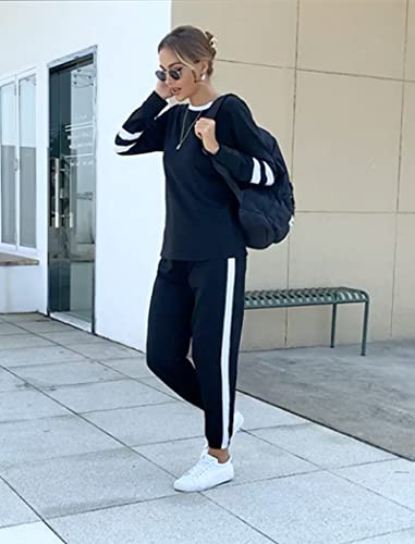 Sweatsuit for Women 2 Piece Outfits for Womens Crewneck Sweatshirts Pullover