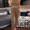 3 Piece Lounge Sets for Women Airplane Travel Outfits 2025 Fall Cardigan Sleeveless Top Pants Sets Matching Clothing