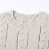 Women's Winter Chunky Cable Knit Long Skirt 2 Piece Outfit Sweater Sets