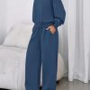 Womens Sweatsuits 2 Piece Set 2025 Casual Winter Long Sleeve Hoodie Loose Wide Leg Sweatpants Fall Tracksuit