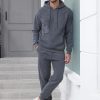 Sweat Suits For Men Set 2 Pcs Hoodie Jogger Sweatsuits Size S To 3XL