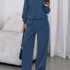 Womens Sweatsuits 2 Piece Set 2025 Casual Winter Long Sleeve Hoodie Loose Wide Leg Sweatpants Fall Tracksuit