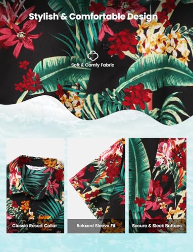 Family Hawaiian Matching Outfits Mommy and Me Outfits Caribbean Vacation Summer Tropical Halter Sundresses and Shirts