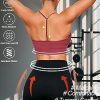 Workout Outfits Sets for Women 4 piece Seamless Backless Tank Sport Bra High Waist Short Yoga Gym Matching Active Set